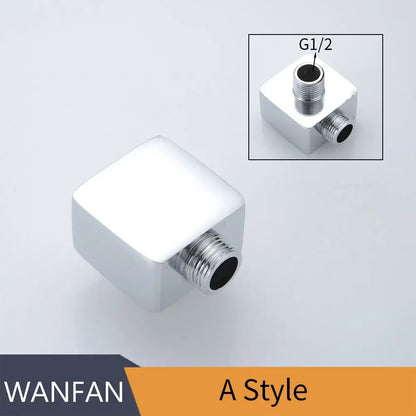 Chrome brass shower diverter valve water separator tee bathroom adapter