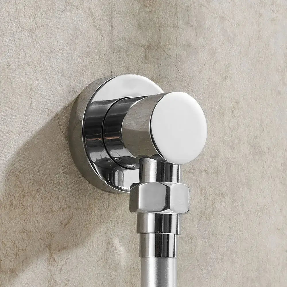 Chrome brass shower diverter valve water separator tee bathroom adapter