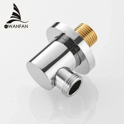 Chrome brass shower diverter valve water separator tee bathroom adapter