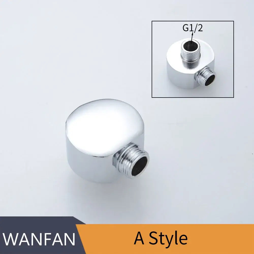Chrome brass shower diverter valve water separator tee bathroom adapter