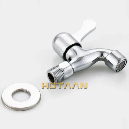 Chrome brass washer tap bibcock faucet outdoor curved spout