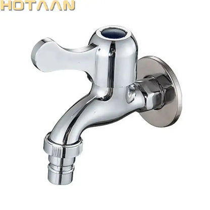 Chrome brass washer tap bibcock faucet outdoor curved spout