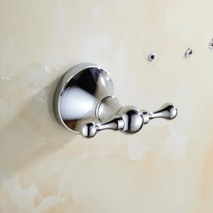 Chrome crystal bathroom set wire basket toilet paper holder