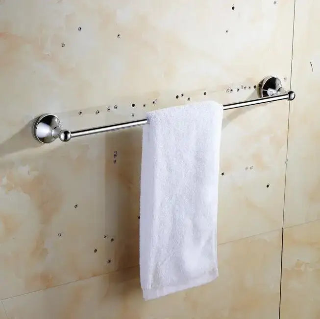 Chrome crystal bathroom set wire basket toilet paper holder