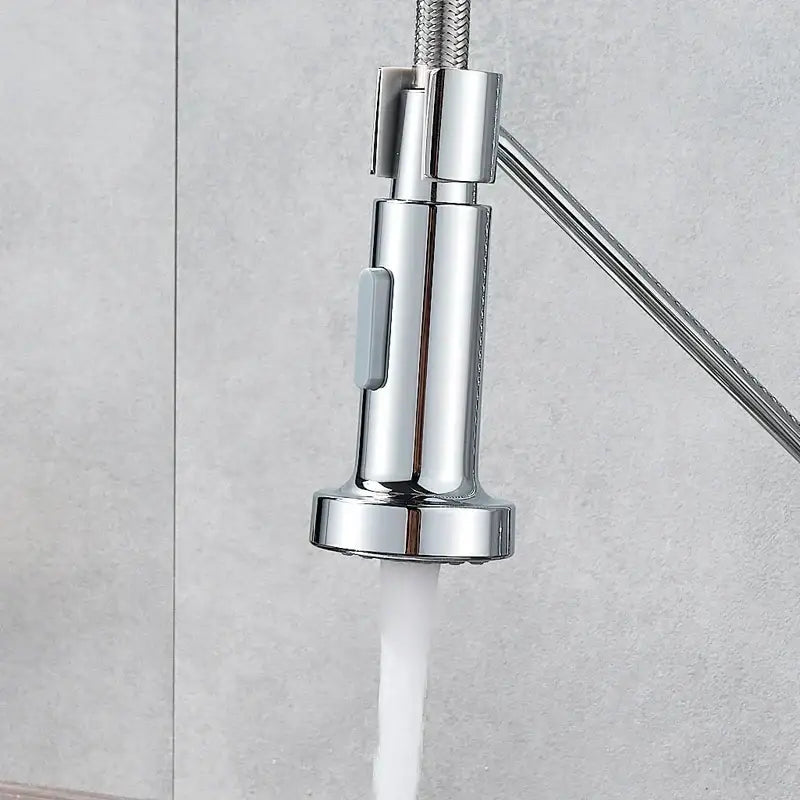 Chrome dual function sprayer head kitchen faucet spout replacement