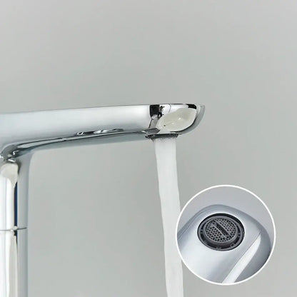 Chrome dual handle floor standing waterfall bathtub faucet bathroom set