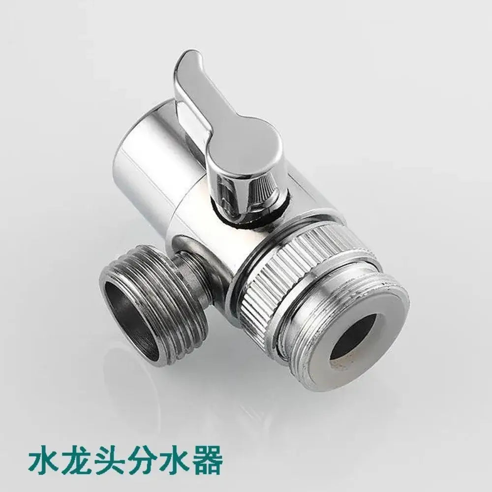Chrome finished 3-way shower head diverter valve bathroom switch