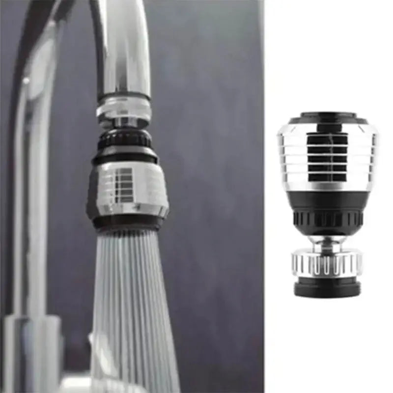 Chrome flexible kitchen faucet extension tube with rubber seals