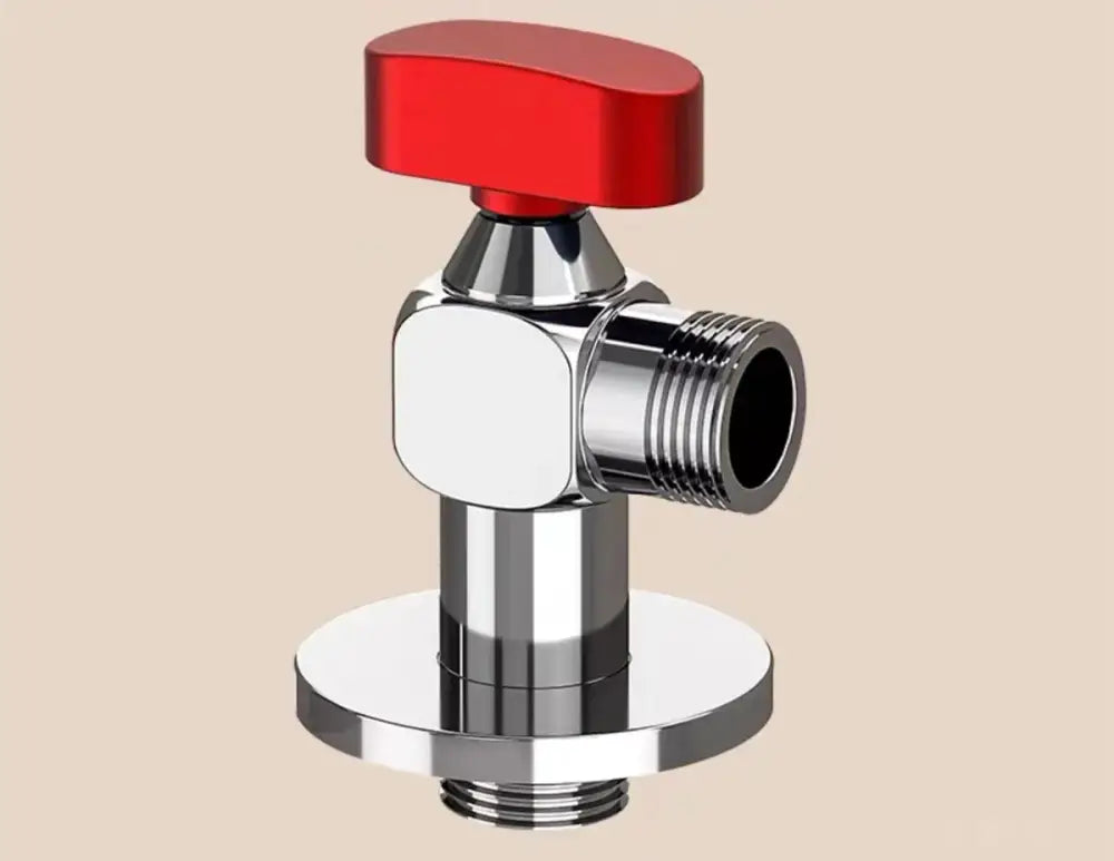 Chrome gray brass angle valve bathroom water control tap
