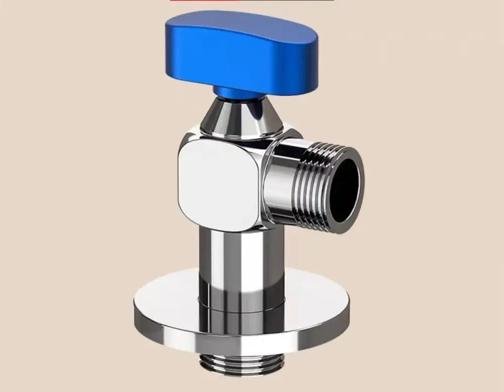 Chrome gray brass angle valve bathroom water control tap