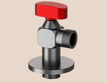 Chrome gray brass angle valve bathroom water control tap