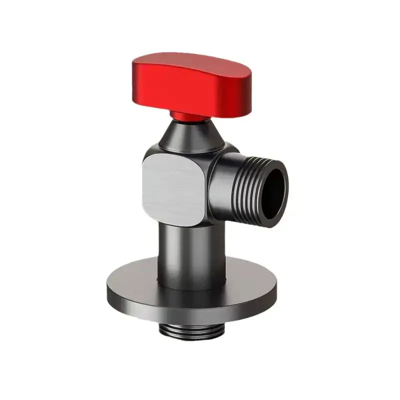 Chrome gray brass angle valve bathroom water control tap