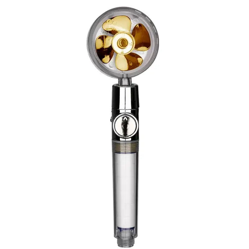 Chrome high pressure water saving shower head with filter for bathroom