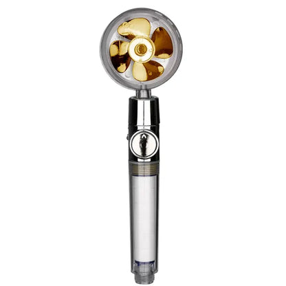 Chrome high pressure water saving shower head with filter for bathroom