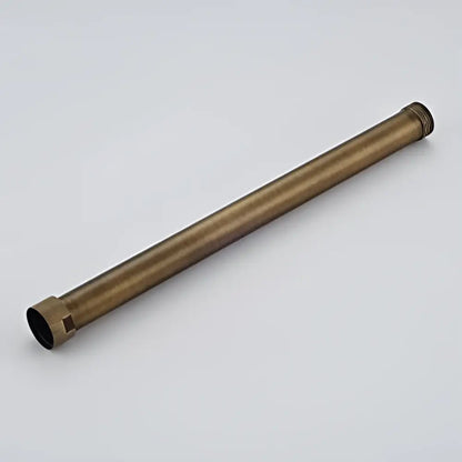 Chrome rectangular shower faucet extension tube bathroom brass threaded