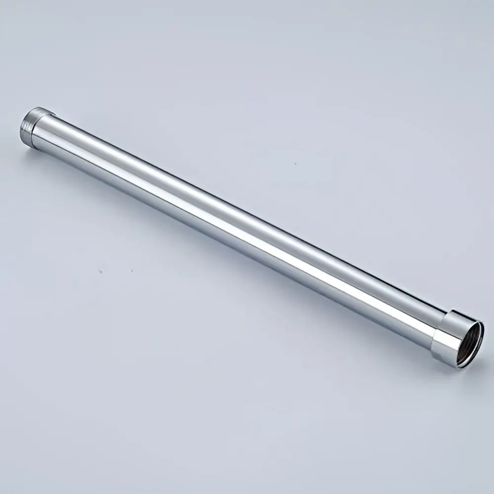 Chrome rectangular shower faucet extension tube bathroom brass threaded