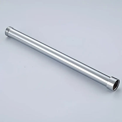 Chrome rectangular shower faucet extension tube bathroom brass threaded