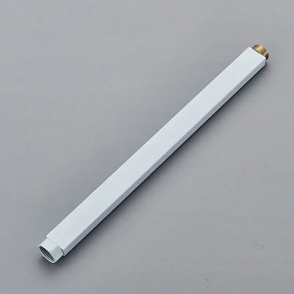 Chrome rectangular shower faucet extension tube bathroom brass threaded