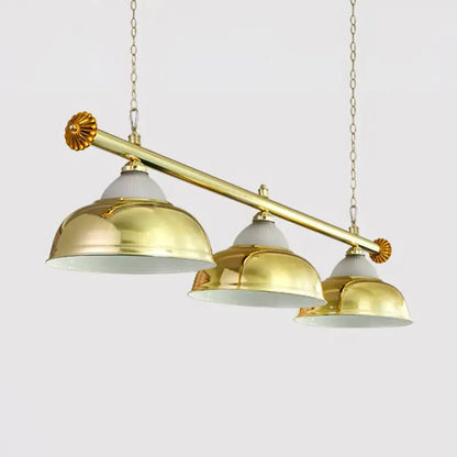 Chrome stainless steel billiard light game room ceiling lamp