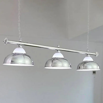 Chrome stainless steel billiard light game room ceiling lamp