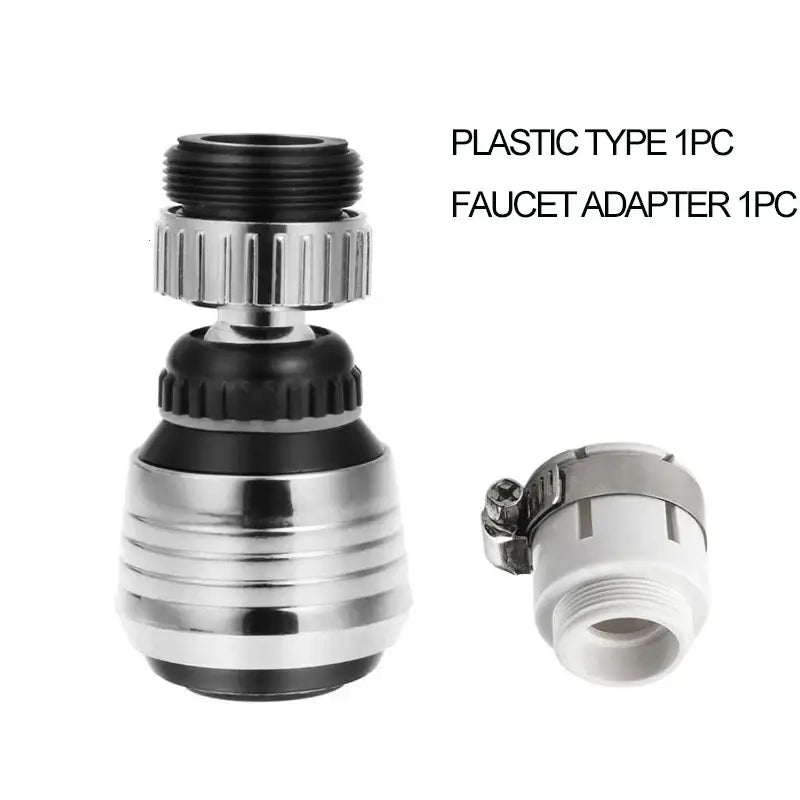 Chrome & white 360 swivel kitchen faucet aerator water saving nozzle