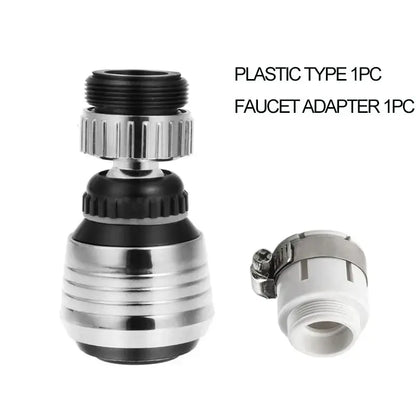 Chrome & white 360 swivel kitchen faucet aerator water saving nozzle