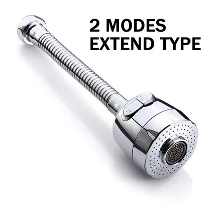 Chrome & white 360 swivel kitchen faucet aerator water saving nozzle