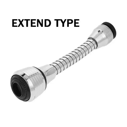 Chrome & white 360 swivel kitchen faucet aerator water saving nozzle