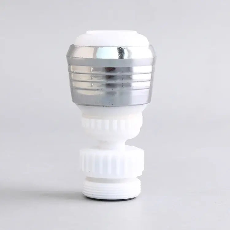 Chrome & white 360 swivel kitchen faucet aerator water saving nozzle