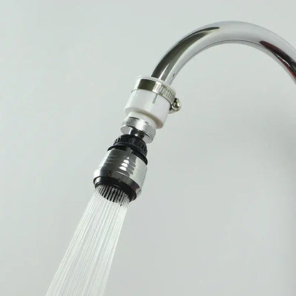 Chrome & white 360 swivel kitchen faucet aerator water saving nozzle