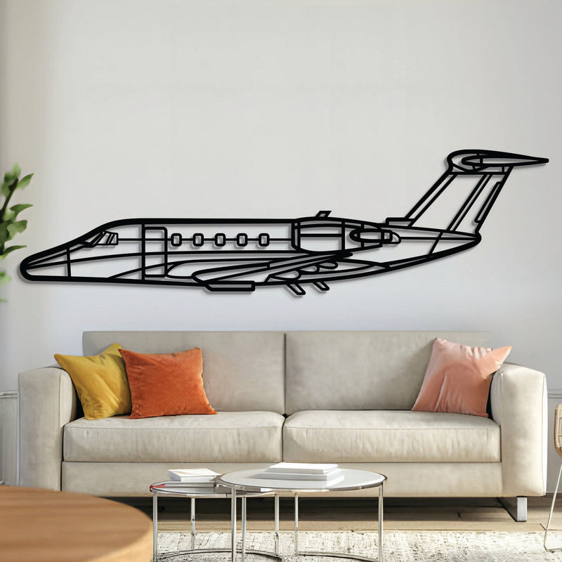 Citation 650 Metal Aircraft Wall Art - NCP0537, front view
