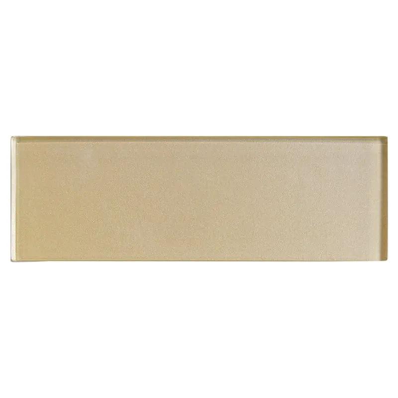 Cedro Metallic Subway Glass Tiles 3x9