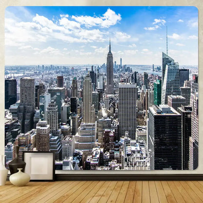 City night bohemian decor tapestry wall hanging for living room