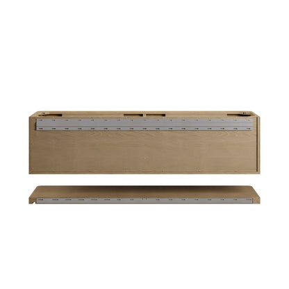 James Martin Allamari 72" Floating Double Bathroom Vanity, Dune Mist