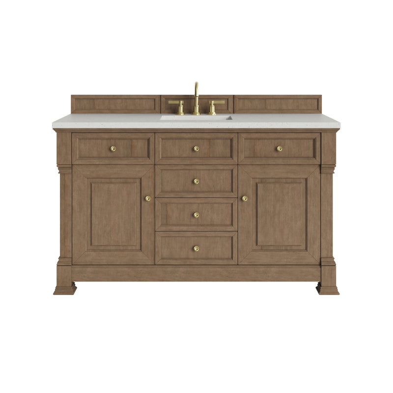 James Martin Brookfield 60" Single Bathroom Vanity, Pecan