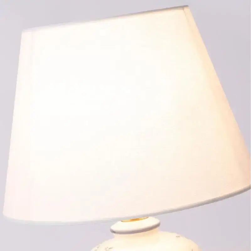 Classic white and black porcelain table lamp – living room decor