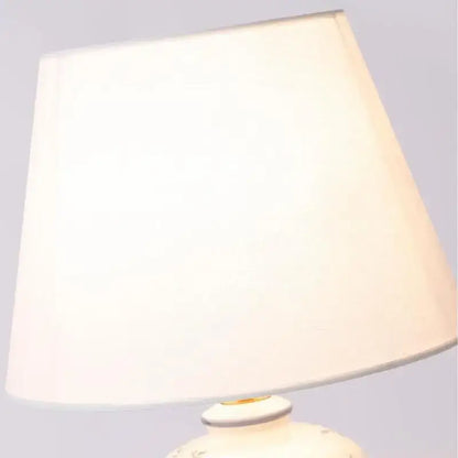Classic white and black porcelain table lamp – living room decor