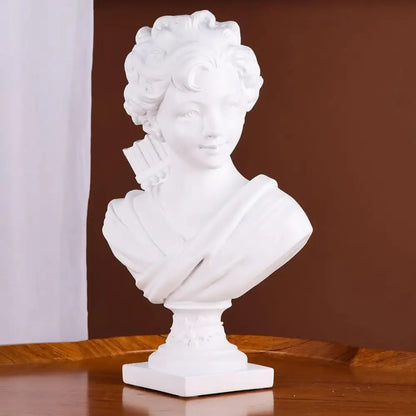 Classical white cupid statue plaster sculpture living room decor