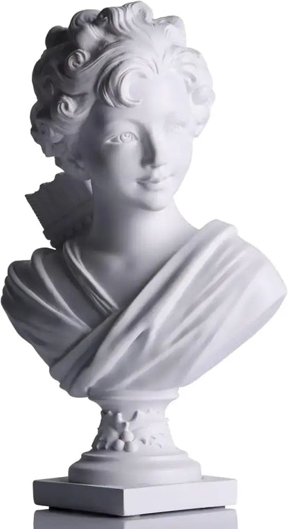 Classical white cupid statue plaster sculpture living room decor