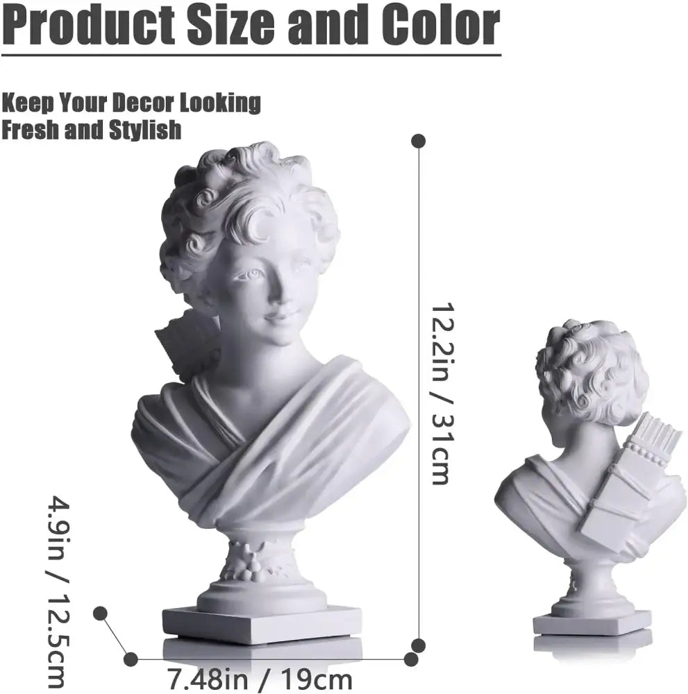 Classical white cupid statue plaster sculpture living room decor