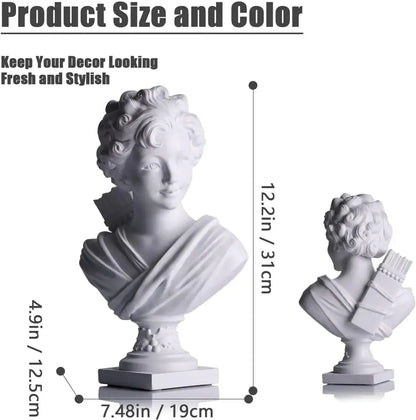 Classical white cupid statue plaster sculpture living room decor