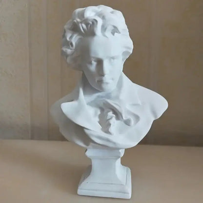 Classical white david statue head sculpture mini living room decor