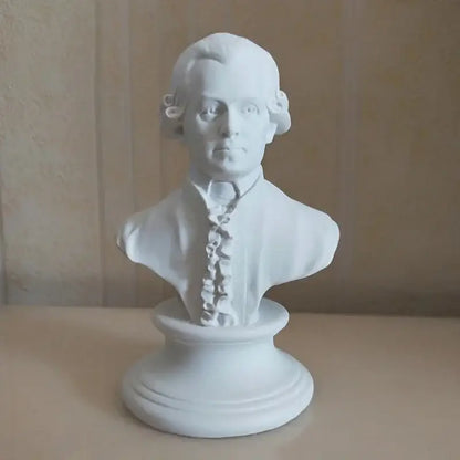 Classical white david statue head sculpture mini living room decor