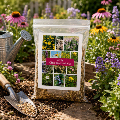 Petite Clay Tolerant Nebraska Wildflower Seed Mix | 1.44 oz | Prairie Legacy Inc.