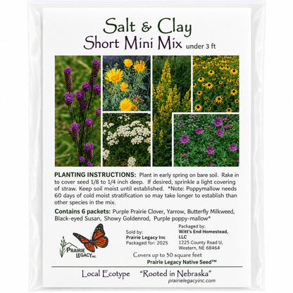 Salt & Clay Wildflower Bundle | Tall & Short Mini Mixes | Prairie Legacy Inc.