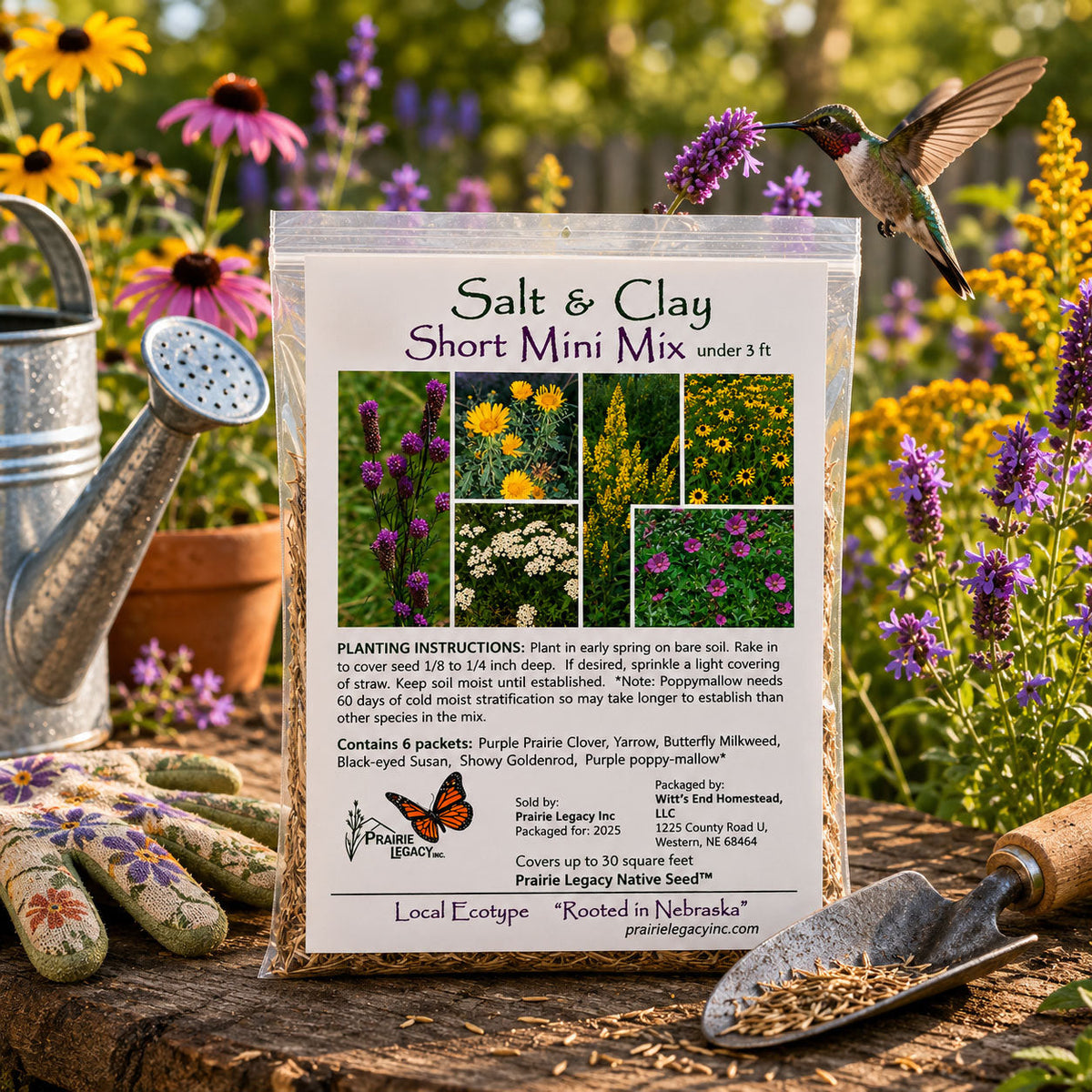 Backyard Salt & Clay Wildflower XL Bundle | Tall & Short Mini Mixes and Petite Clay Tolerant | Prairie Legacy Inc.