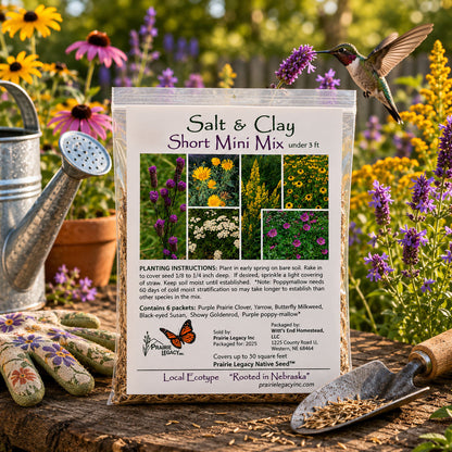 Backyard Salt & Clay Wildflower XL Bundle | Tall & Short Mini Mixes and Petite Clay Tolerant | Prairie Legacy Inc.