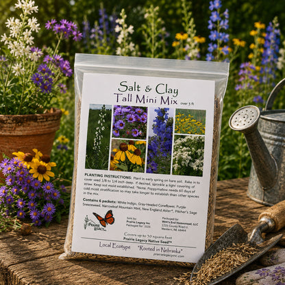 Salt & Clay Wildflower Bundle | Tall & Short Mini Mixes | Prairie Legacy Inc.