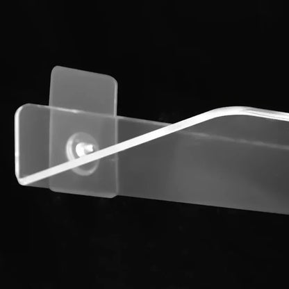 DecorBites™ Clear Acrylic Wall Shelf Organizer, 20-50cm