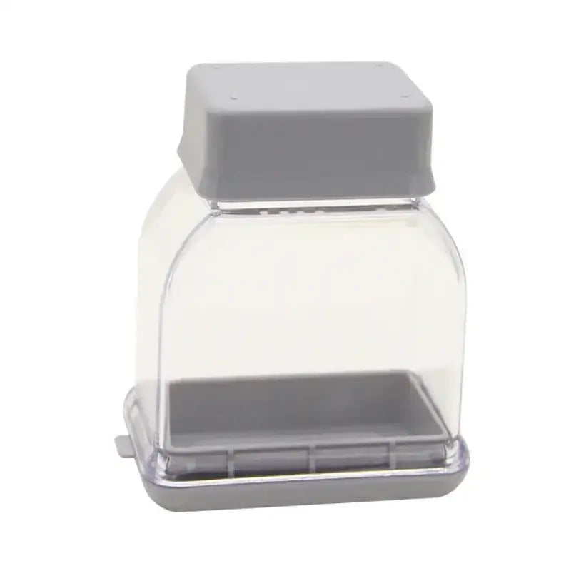 Clear and gray garlic grinding grater cutter kitchen tool